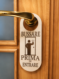 Targhetta - Bussare prima di entrare