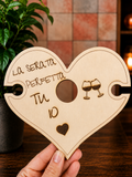 Porta calici cuore