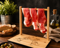 Tagliere con stendino per prosciutto crudo